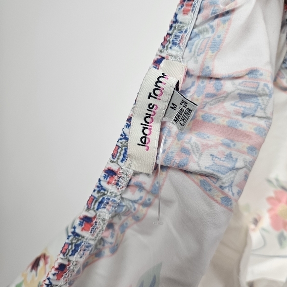 Jealous Tomato Printed Embroidered Multicolor Blouse Medium - Picture 2 of 4